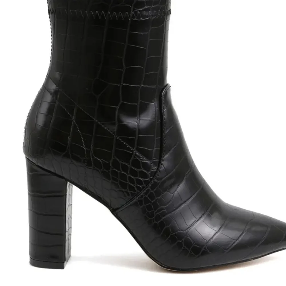 CATHERINE MALANDRINO BLOCK HEEL BOOTS - Picture 2 of 3